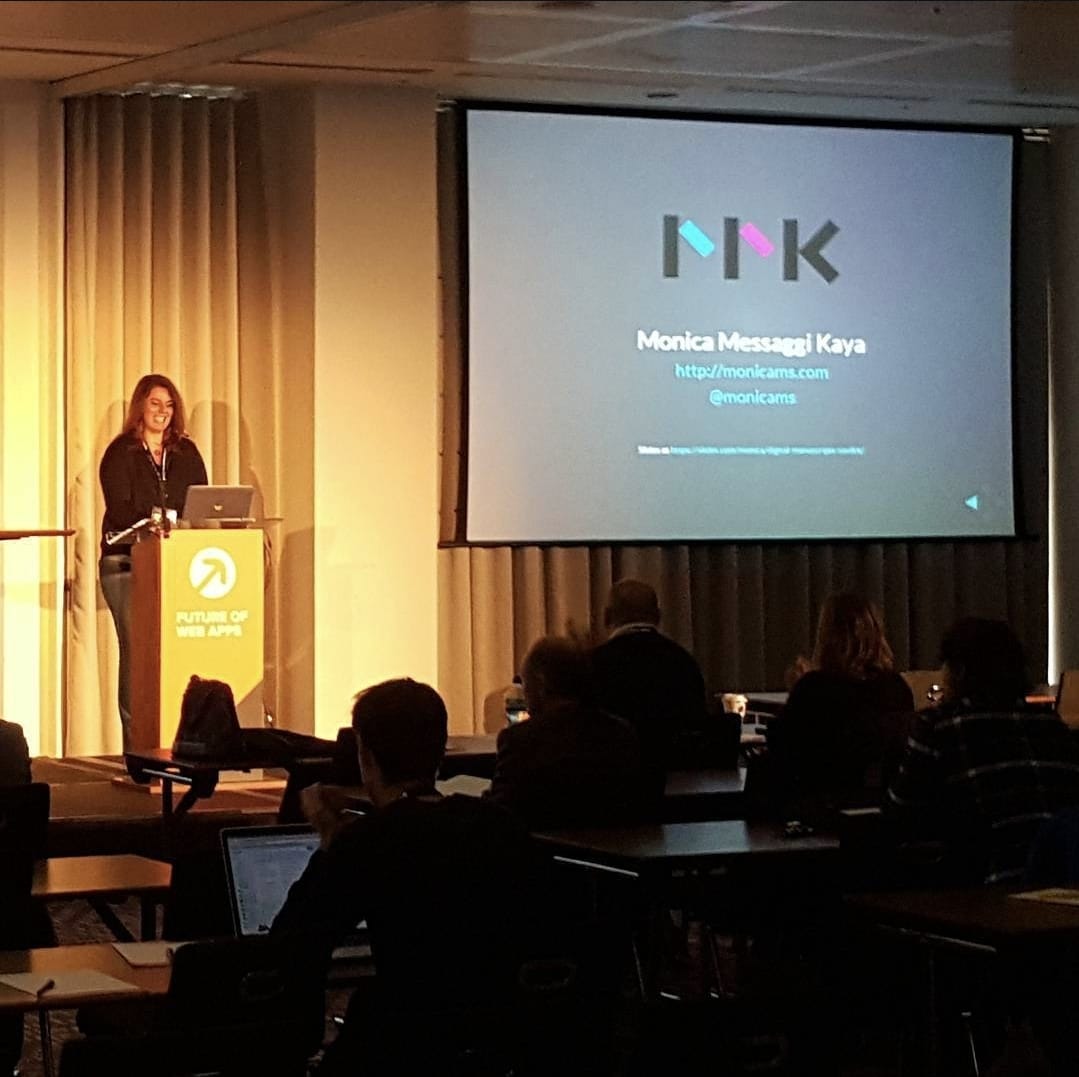 Starting the Presentation at FOWA